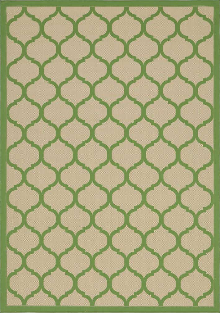 8' x 11' 4 Easy-Clean Lattice Indoor / Outdoor Rug