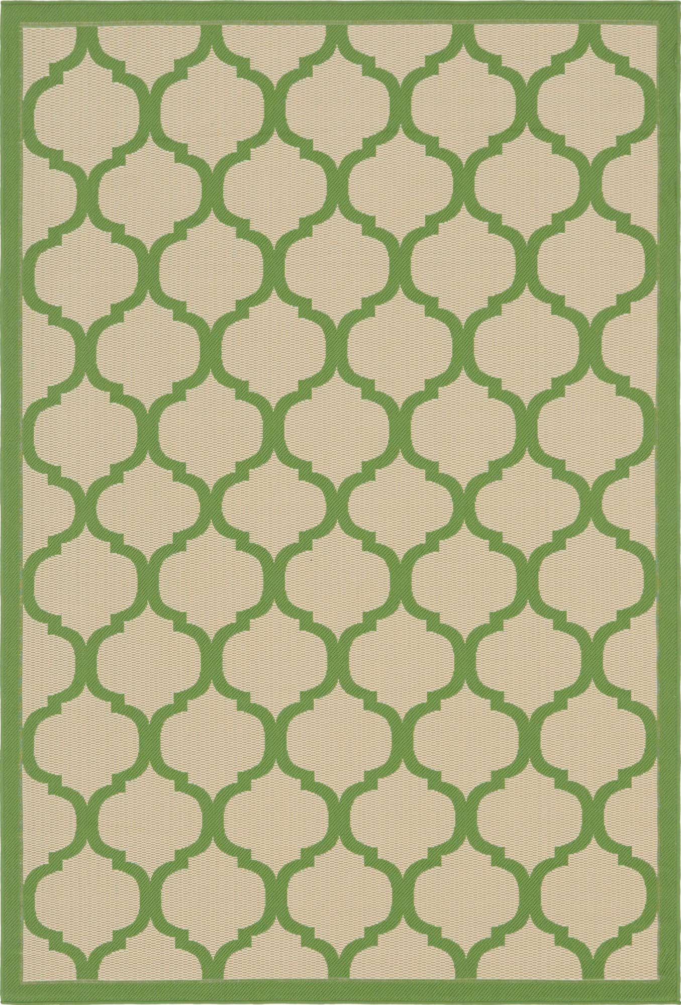 6' x 9' Easy-Clean Lattice Indoor / Outdoor Rug