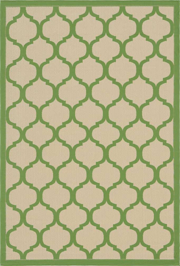 6' x 9' Easy-Clean Lattice Indoor / Outdoor Rug