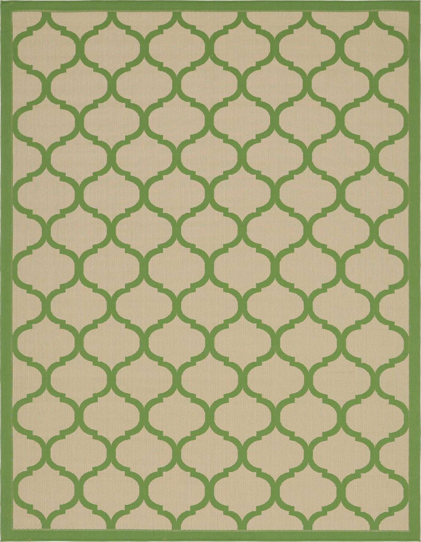 8' x 11' 4 Easy-Clean Trellis Indoor / Outdoor Rug