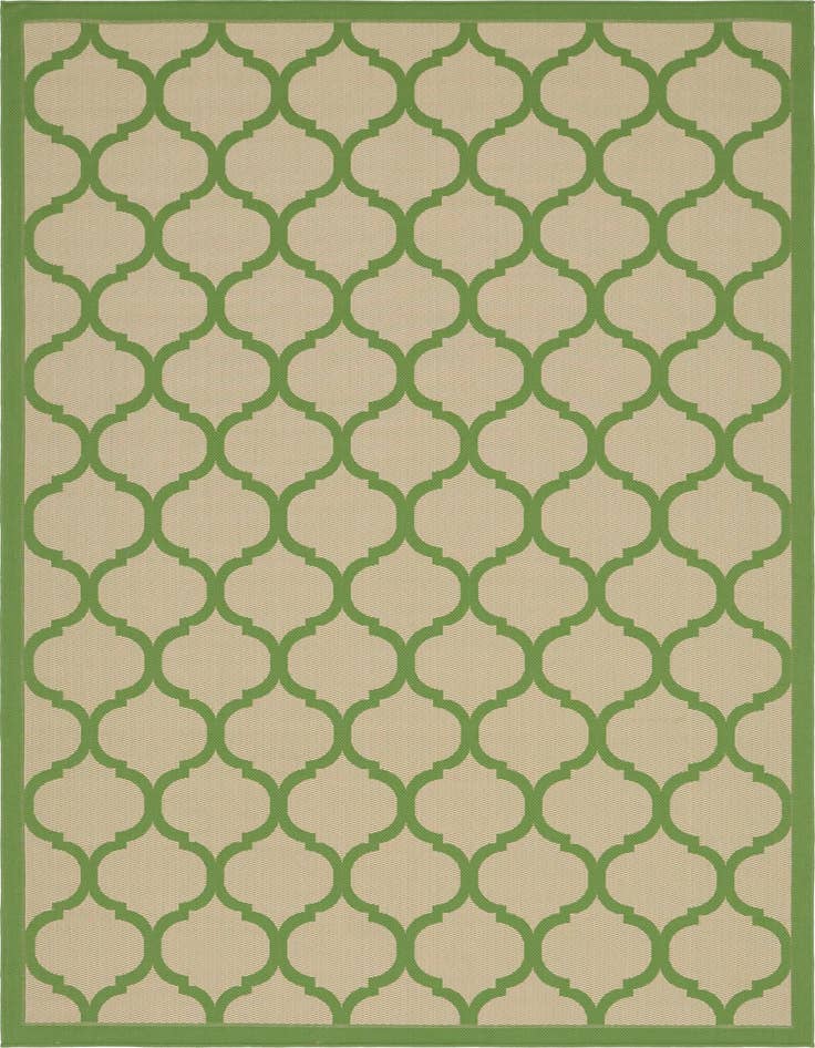 Detail image of 8' x 11' 4 Easy-Clean Trellis Indoor / Outdoor Rug