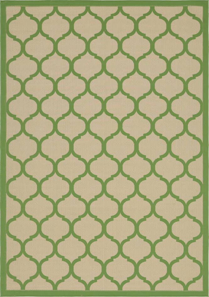 Detail image of 8' x 11' 4 Easy-Clean Trellis Indoor / Outdoor Rug