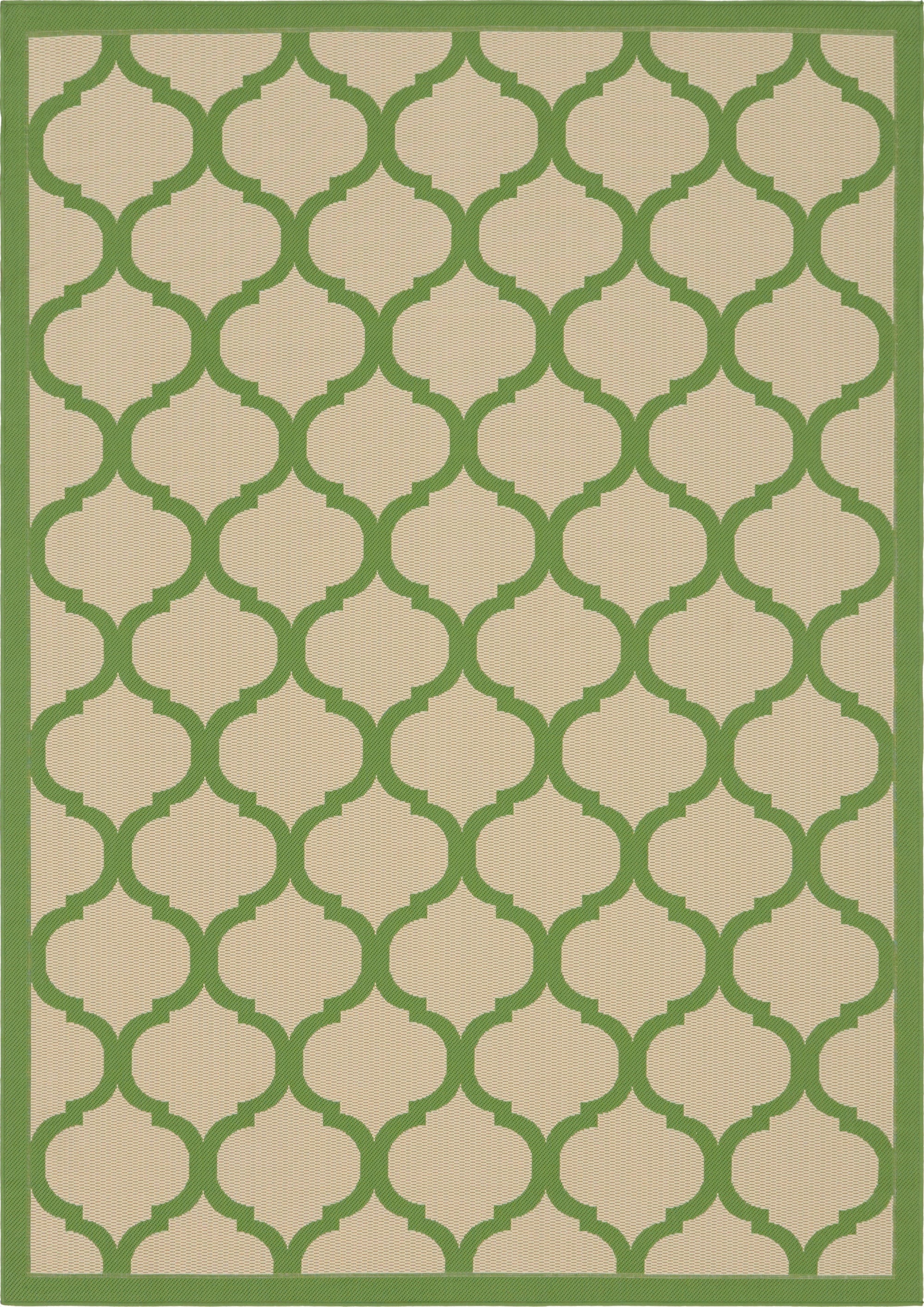 Primary image 7' x 10'  Washable Trellis Indoor / Outdoor Rug
