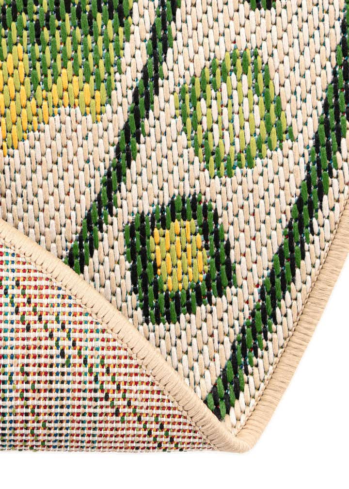 4' x 4' Easy-Clean Baja Indoor / Outdoor Round Rug
