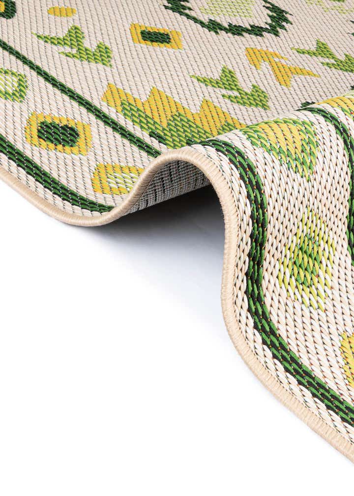 4' x 4' Easy-Clean Baja Indoor / Outdoor Round Rug