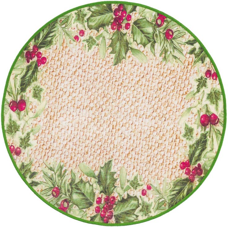 Detail image of 3' 3 x 3' 3 Easy-Clean Jill Zarin Caribbean Indoor / Outdoor Round Rug
