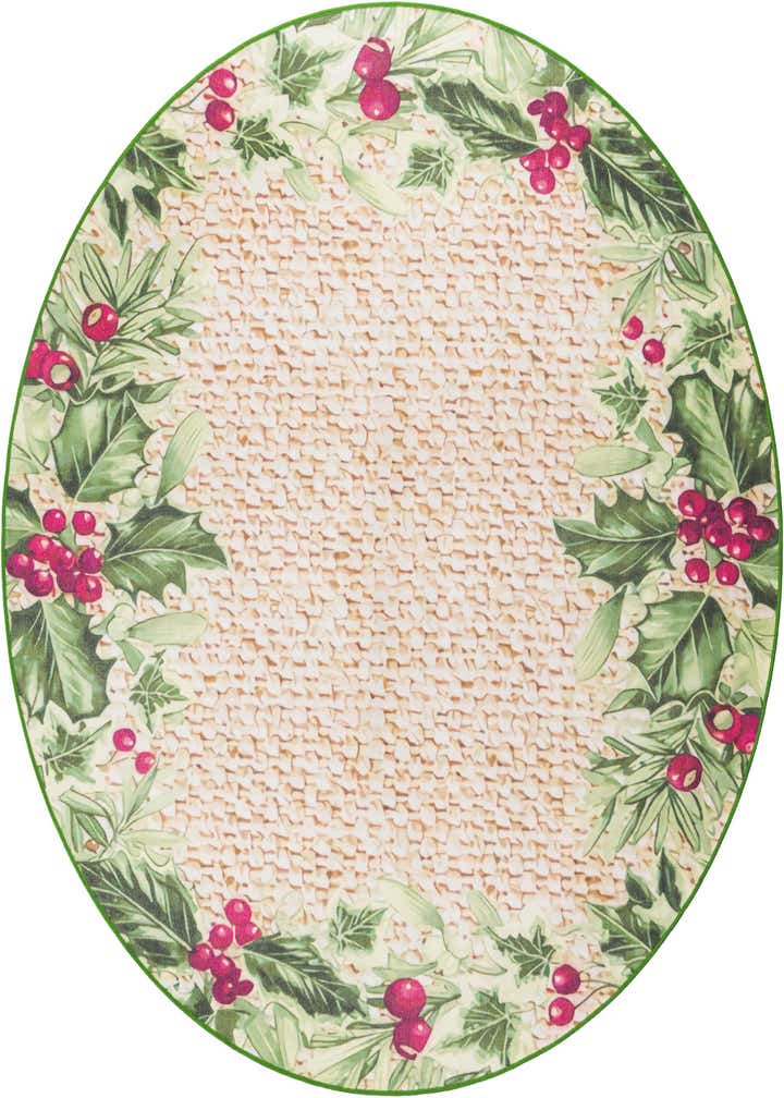 7' 10 x 7' 10 Easy-Clean Jill Zarin Caribbean Indoor / Outdoor Round Rug