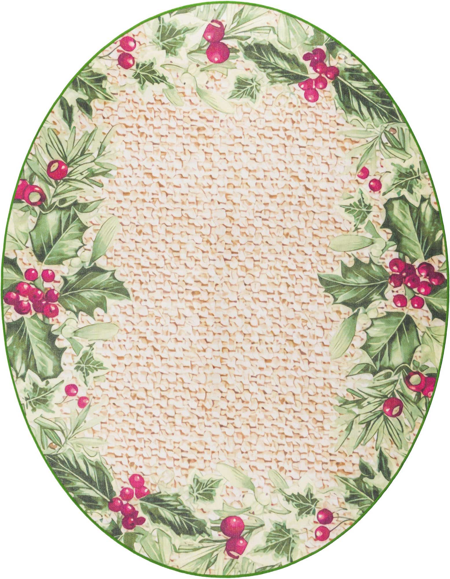 7' 10 x 7' 10 Easy-Clean Jill Zarin Caribbean Indoor / Outdoor Round Rug