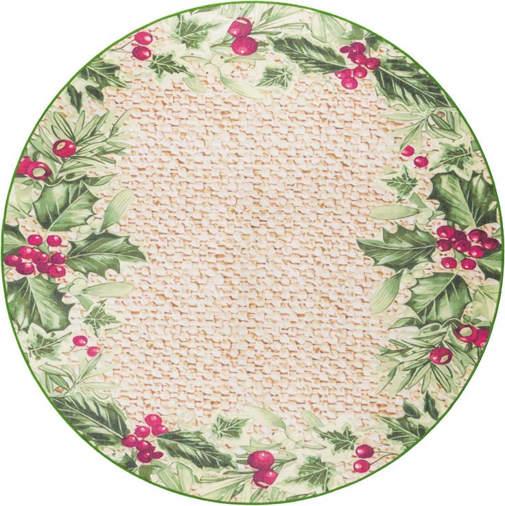 Detail image of 7' 10 x 7' 10 Easy-Clean Jill Zarin Caribbean Indoor / Outdoor Round Rug