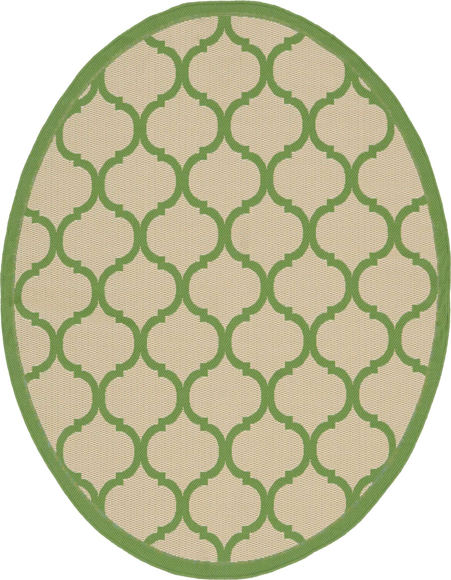 6' x 6' Easy-Clean Trellis Indoor / Outdoor Round Rug