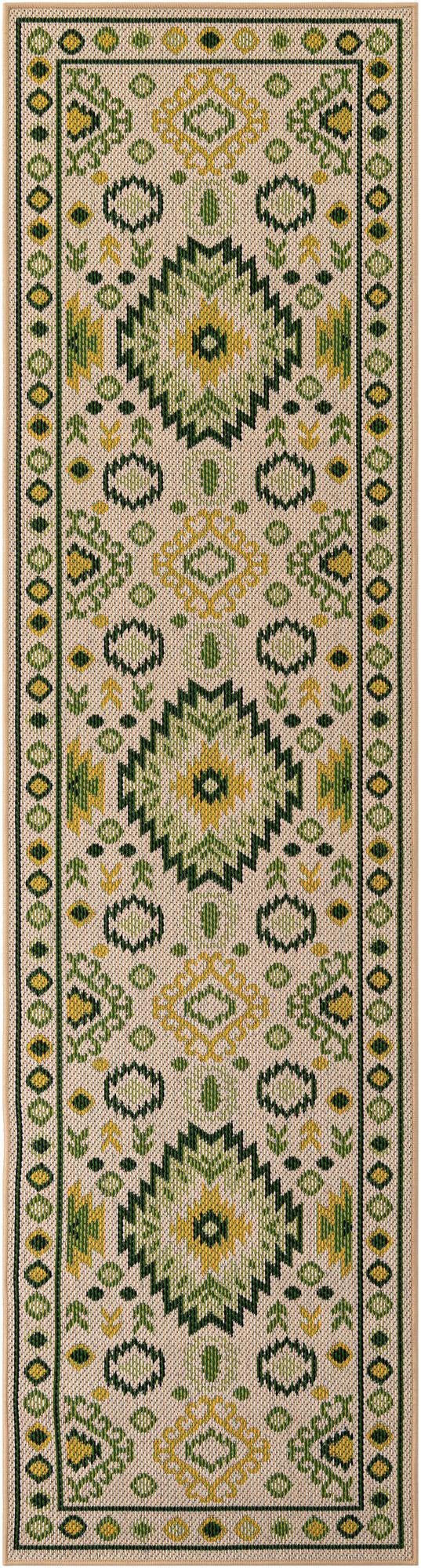 Rug Beige and Green Swatch link