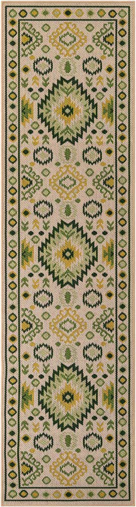 2' 7 x 10' Easy-Clean Baja Indoor / Outdoor Runner Rug