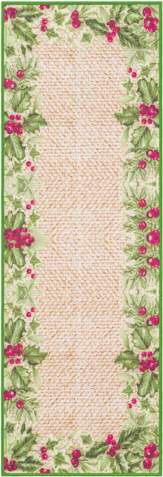 Detail image of 2' x 6' 1 Easy-Clean Jill Zarin Caribbean Indoor / Outdoor Runner Rug