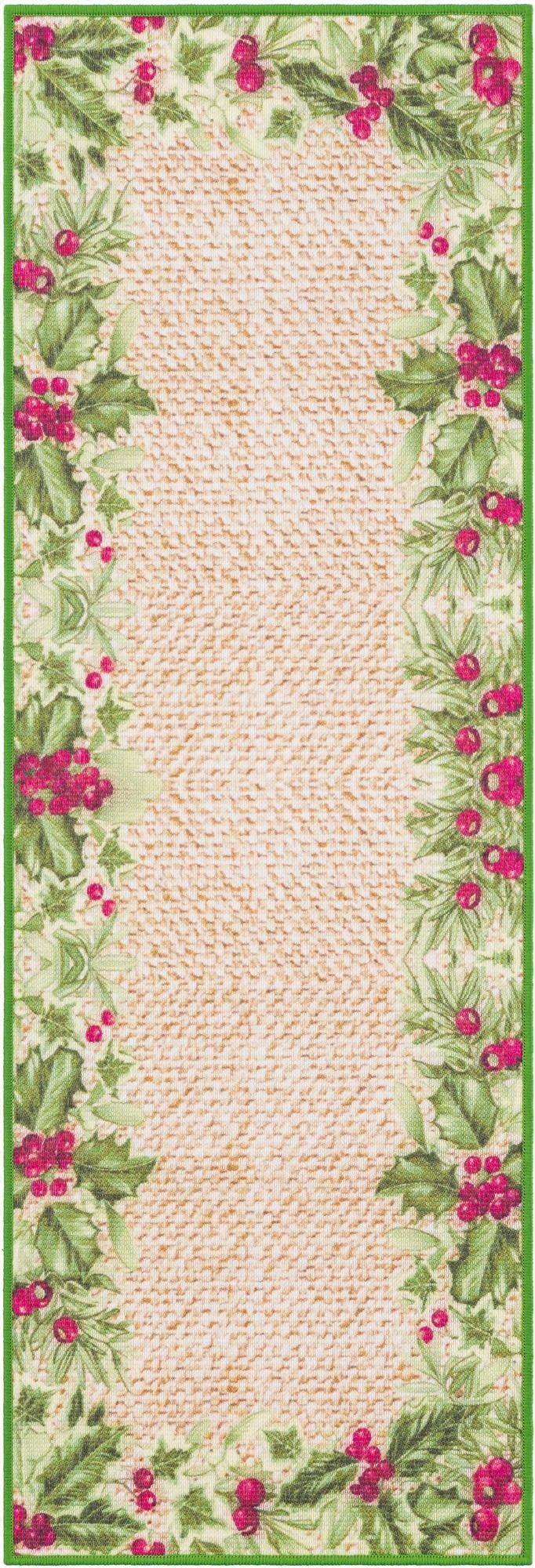 2' x 6' 1  Washable Jill Zarin Caribbean Indoor / Outdoor Runner Rug