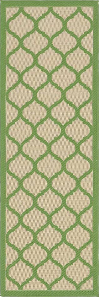 Detail image of 2' 2 x 6' Easy-Clean Trellis Indoor / Outdoor Runner Rug
