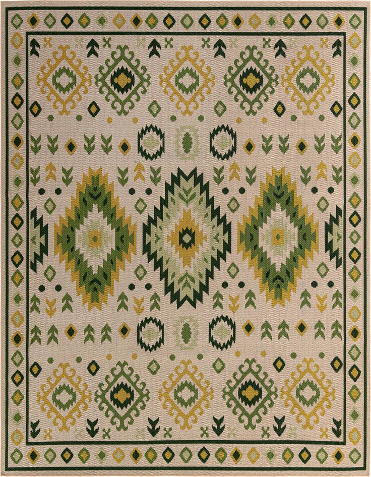 Detail image of 10' x 10' Easy-Clean Baja Indoor / Outdoor Square Rug