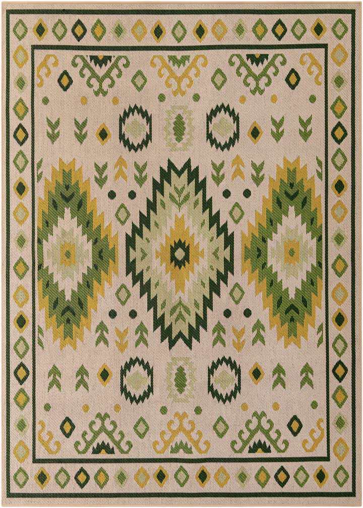 7' 10 x 7' 10 Easy-Clean Baja Indoor / Outdoor Square Rug