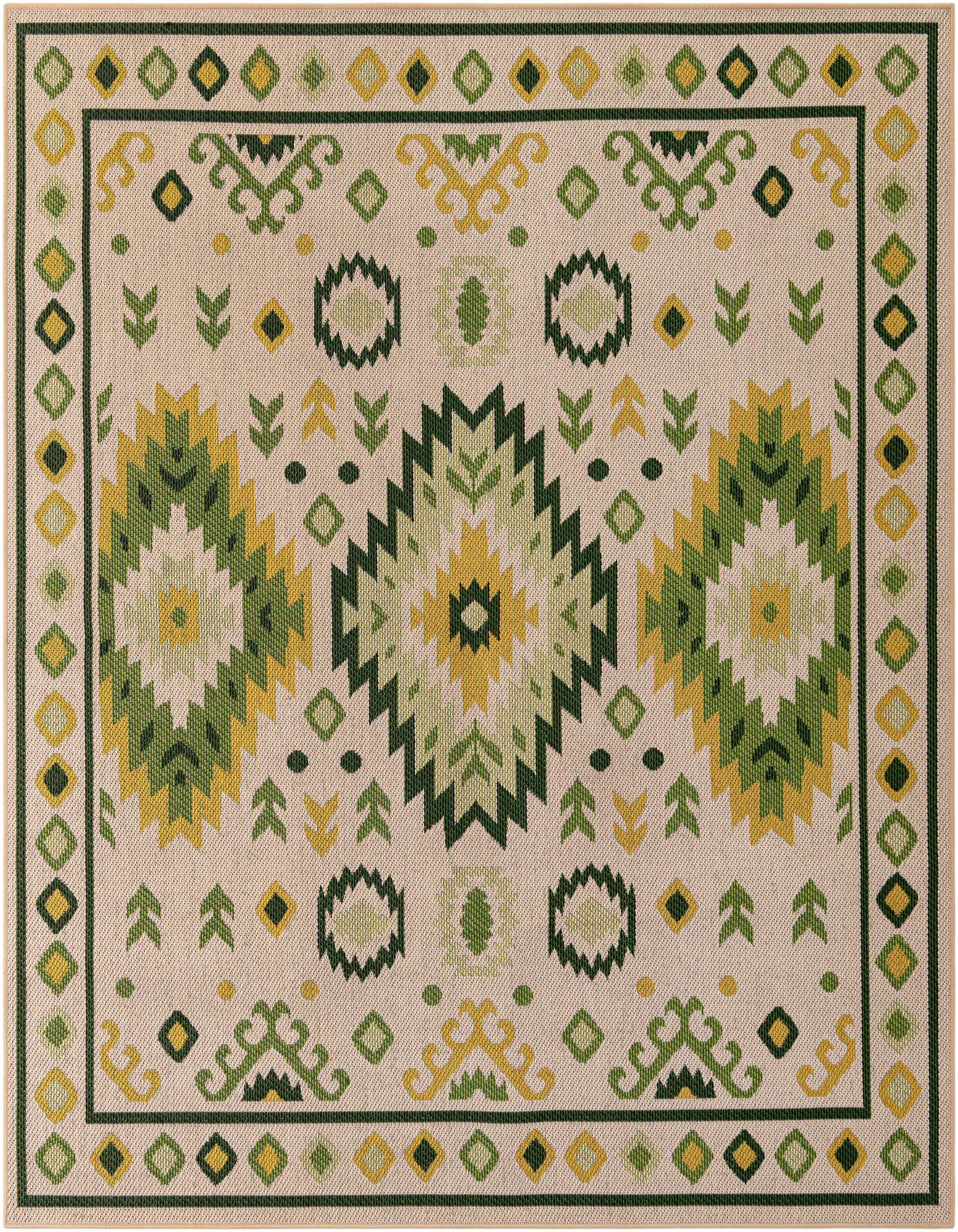 7' 10 x 7' 10 Easy-Clean Baja Indoor / Outdoor Square Rug