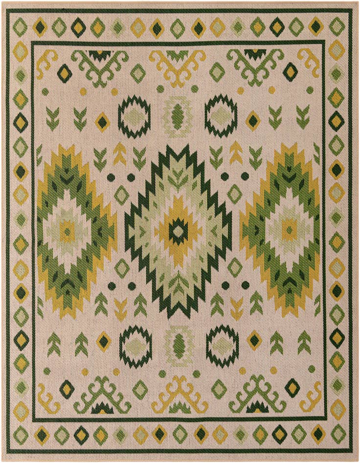 Detail image of 7' 10 x 7' 10 Easy-Clean Baja Indoor / Outdoor Square Rug