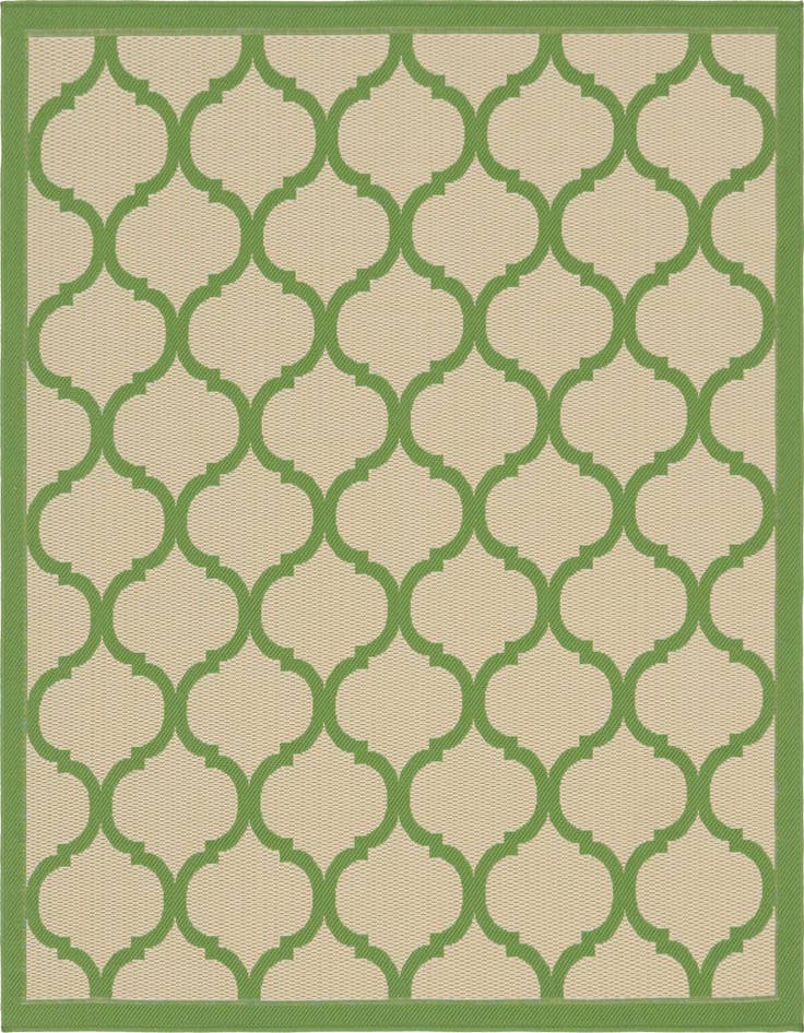 Detail image of 6' x 6' Easy-Clean Trellis Indoor / Outdoor Square Rug