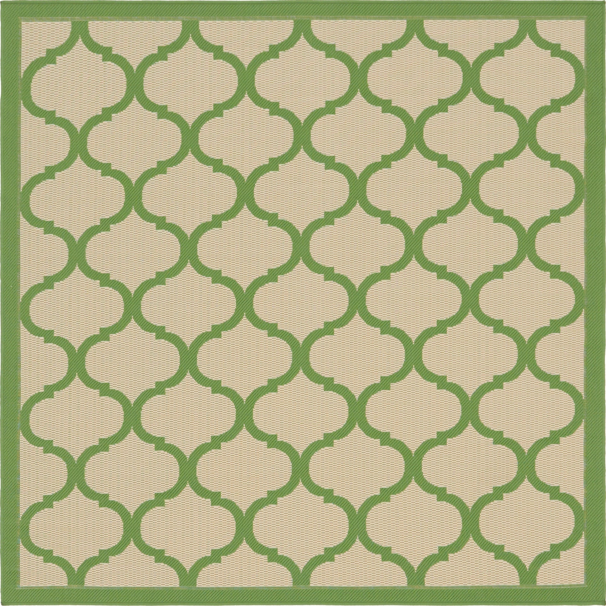 Primary image 6' x 6'  Washable Trellis Indoor / Outdoor Square Rug