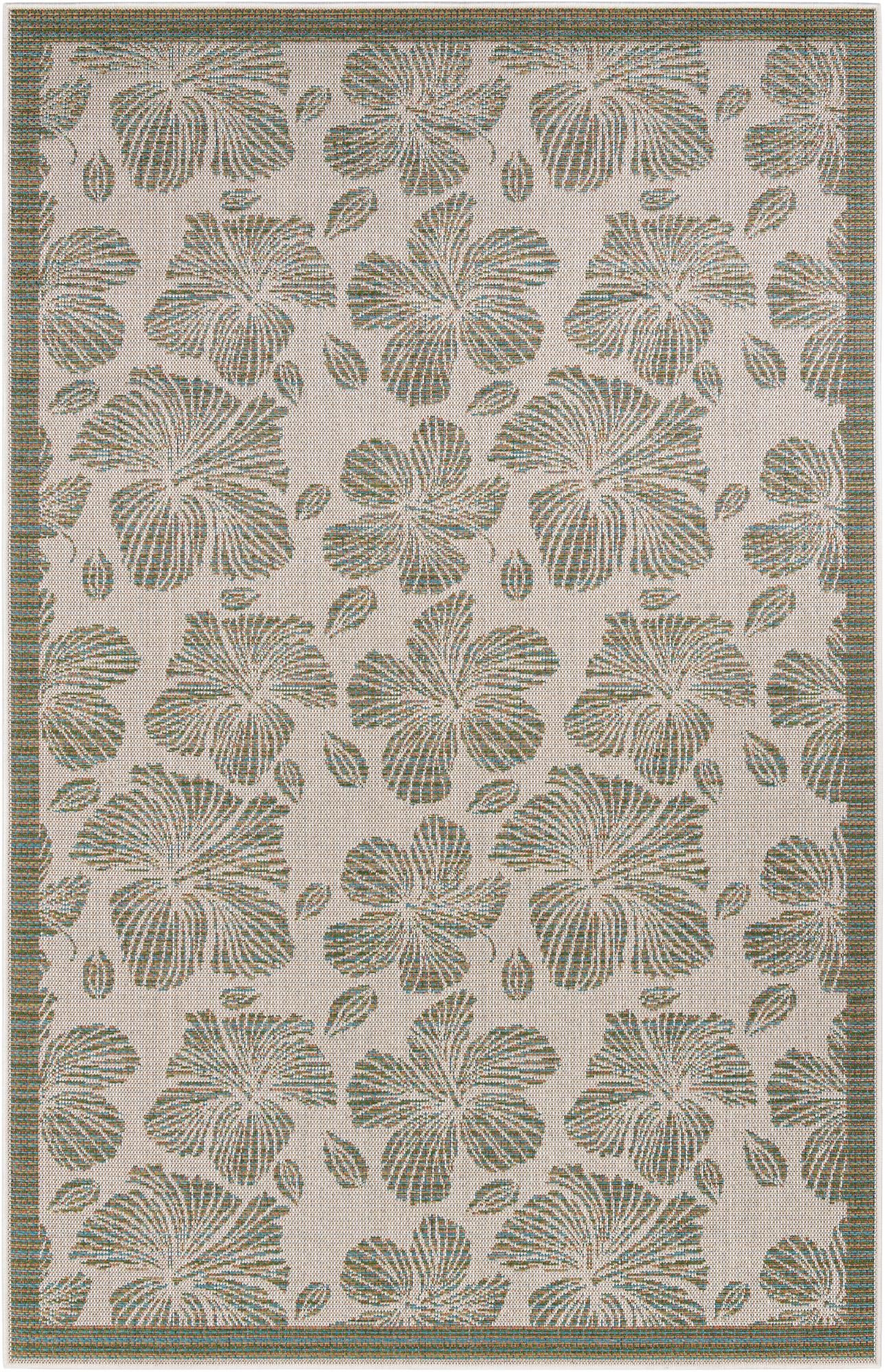 6' 1 x 9' Easy-Clean Baja Indoor / Outdoor Rug