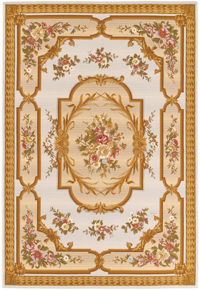 5' 2 x 7' 7 Easy-Clean Traditional Indoor / Outdoor Rug