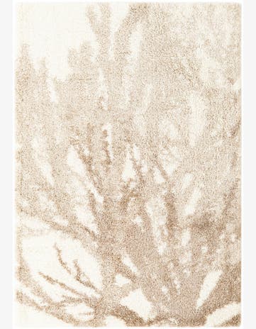 Beige and Ivory Soft Touch Shag Rug