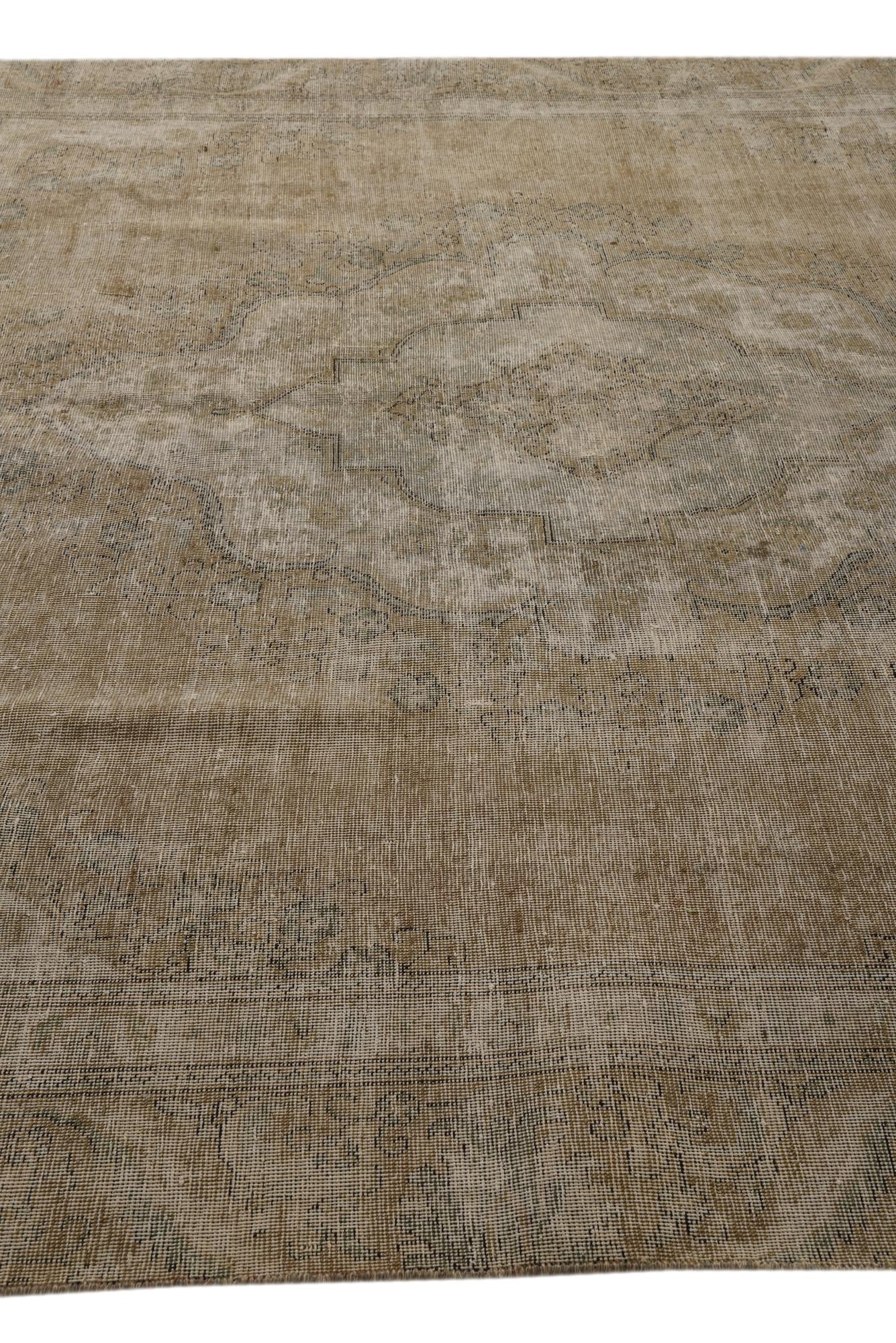8' 8 x 11' 8 Hand Knotted Ultra Vintage Persian Wool Rug