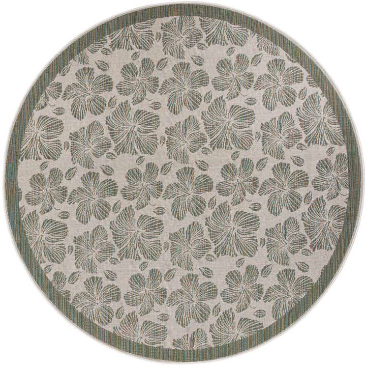 10' x 10' Easy-Clean Baja Indoor / Outdoor Round Rug