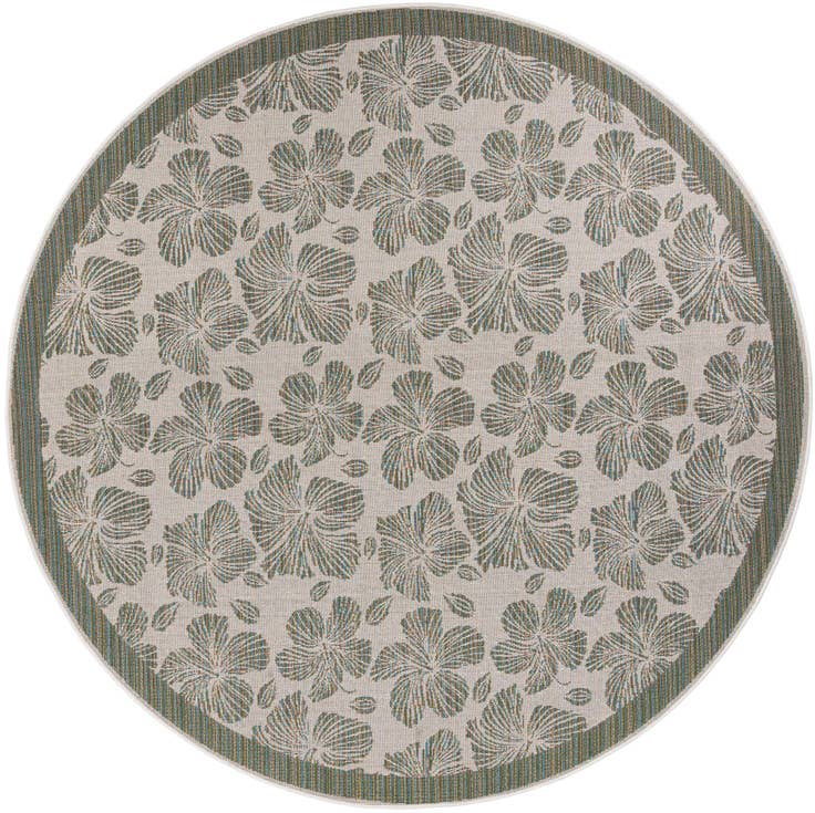 Detail image of 10' x 10' Easy-Clean Baja Indoor / Outdoor Round Rug