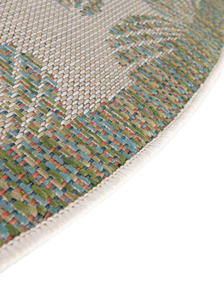 7' 10 x 7' 10 Easy-Clean Baja Indoor / Outdoor Round Rug