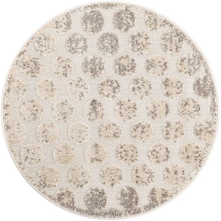3' x 3' Easy-Clean Sabrina Soto Indoor / Outdoor Round Rug