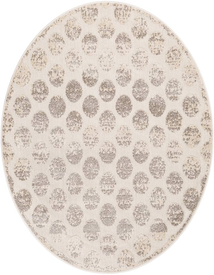 Detail image of 5' x 5' Easy-Clean Sabrina Soto Indoor / Outdoor Round Rug