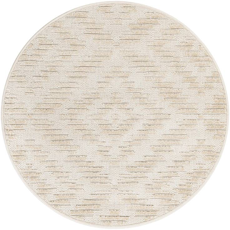 Detail image of 3' x 3' Easy-Clean Sabrina Soto Indoor / Outdoor Round Rug