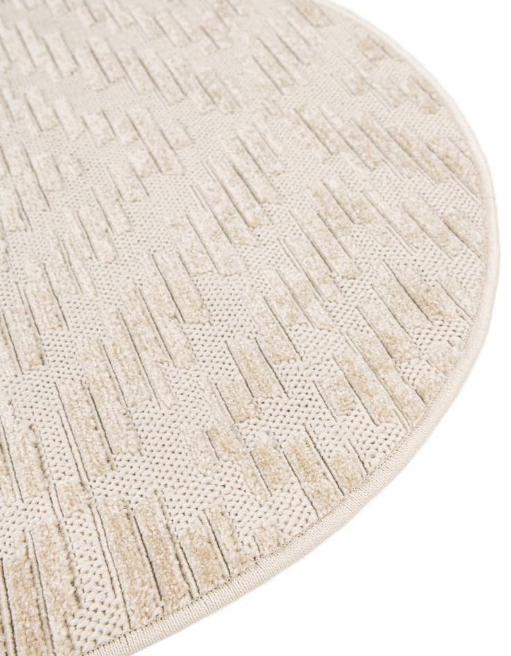 Detail image of 3' x 3'  Washable Sabrina Soto Indoor / Outdoor Round Rug