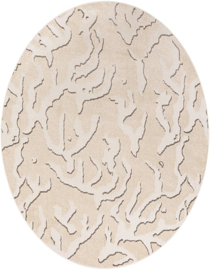 Detail image of 10' x 10' Easy-Clean Sabrina Soto Indoor / Outdoor Round Rug