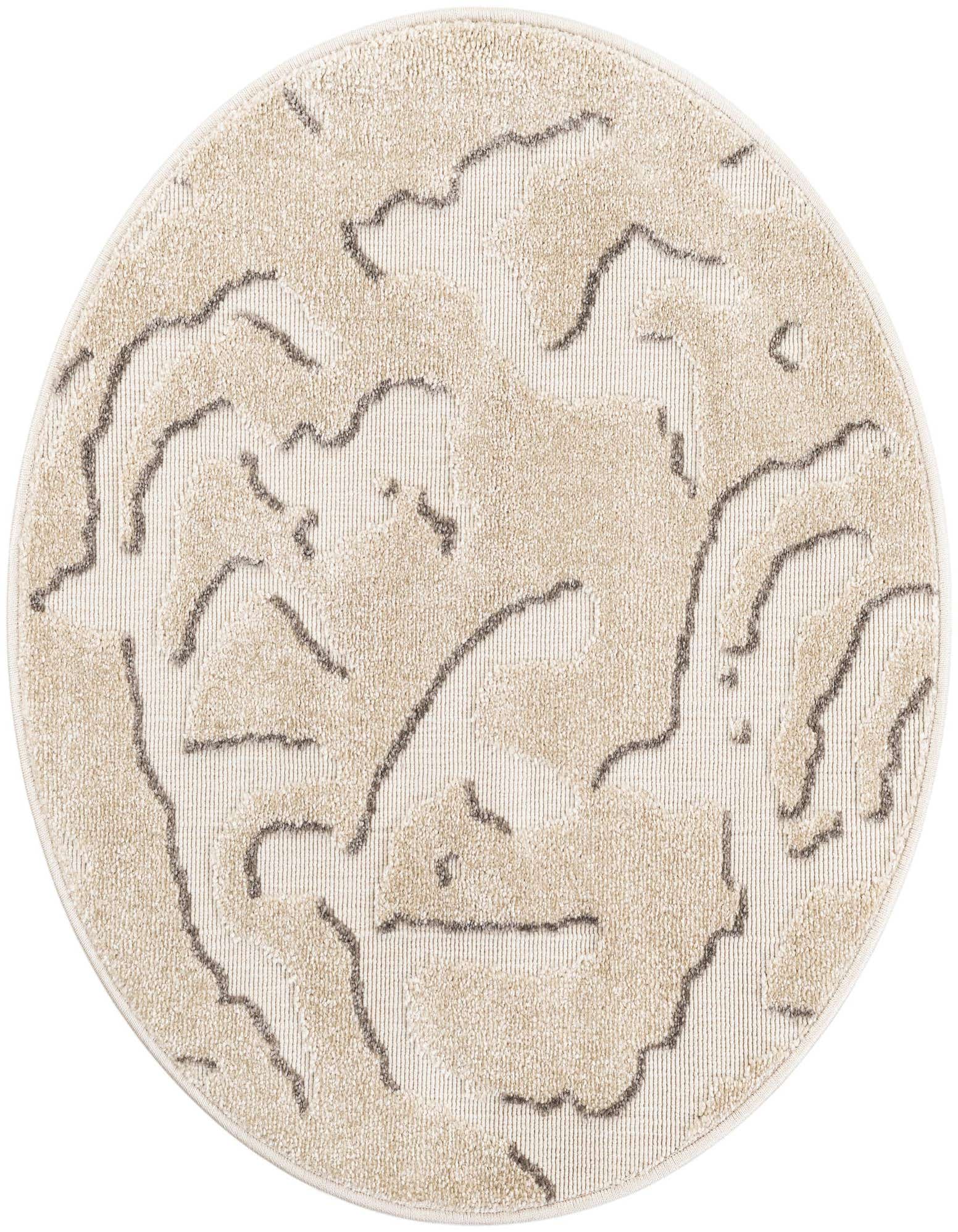 3' x 3' Easy-Clean Sabrina Soto Indoor / Outdoor Round Rug