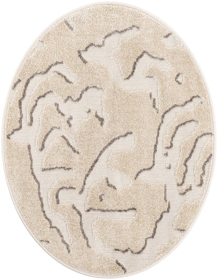 Detail image of 3' x 3' Easy-Clean Sabrina Soto Indoor / Outdoor Round Rug