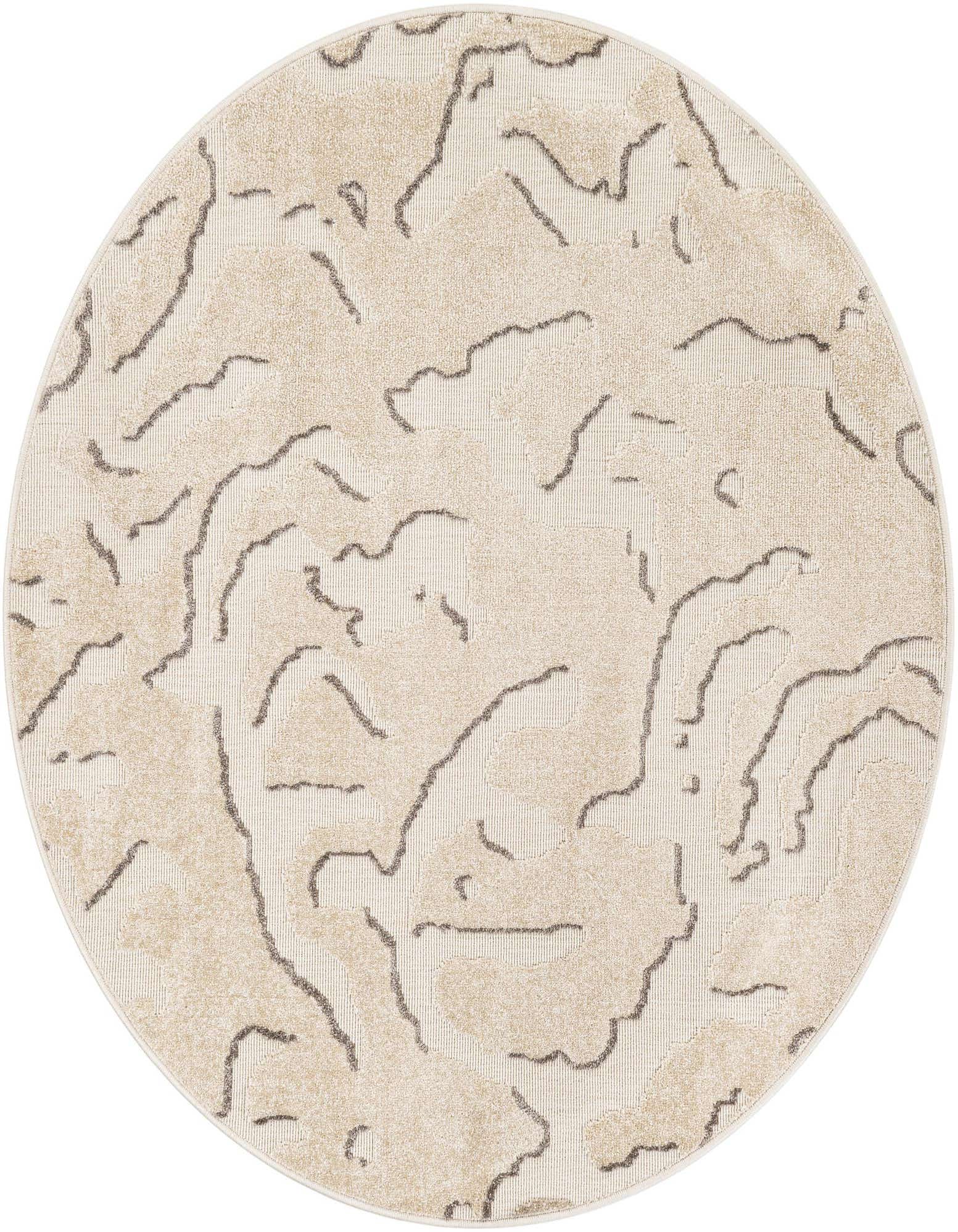 5' x 5' Easy-Clean Sabrina Soto Indoor / Outdoor Round Rug
