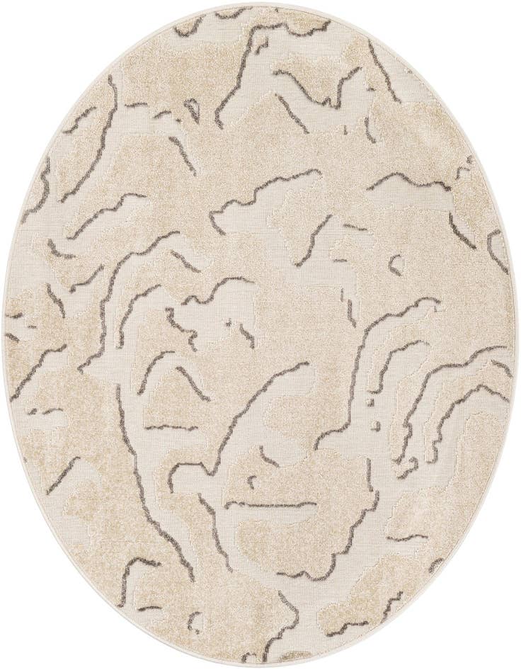 Detail image of 5' x 5' Easy-Clean Sabrina Soto Indoor / Outdoor Round Rug