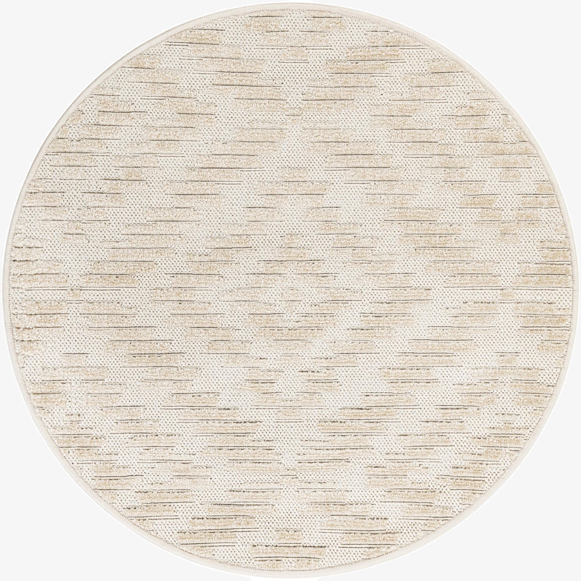 3' x 3'  Washable Sabrina Soto Indoor / Outdoor Round Rug