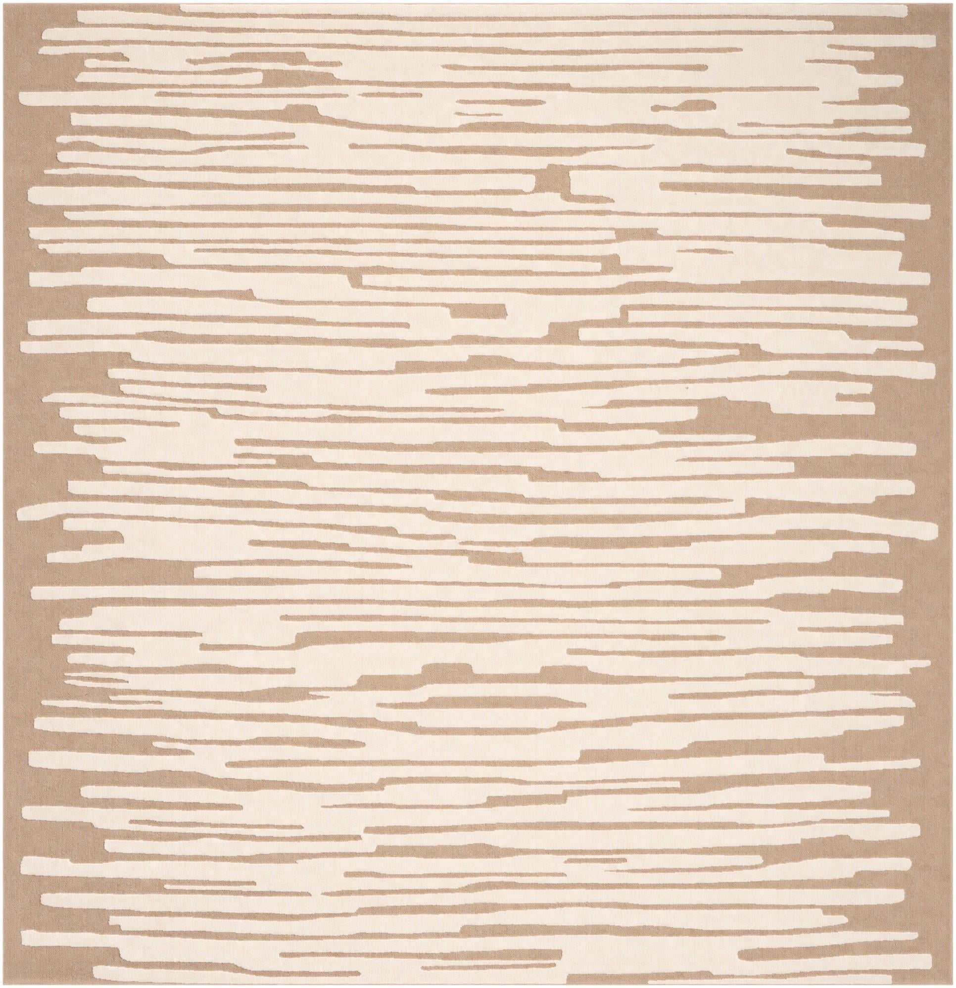 Beige and Ivory Beekman Place Square Rug