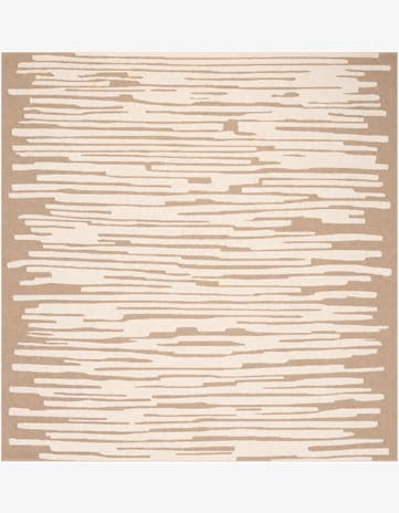 Beige and Ivory Beekman Place Square Rug