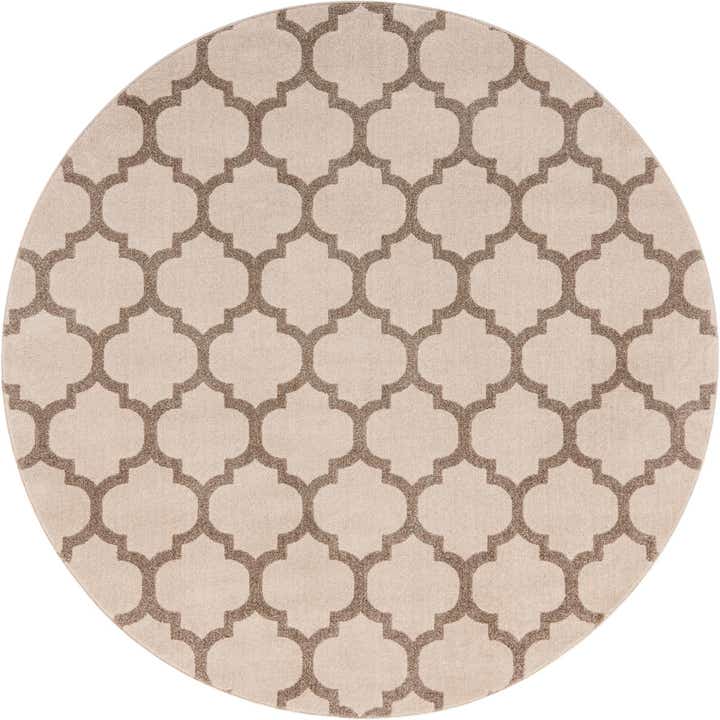 7' 10 x 7' 10 Lattice Round Rug