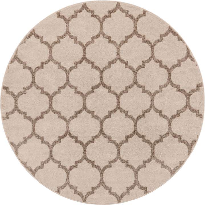 6' x 6' Lattice Round Rug