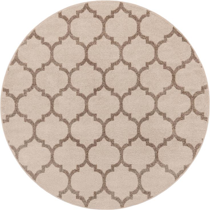 Detail image of 6' x 6' Lattice Round Rug