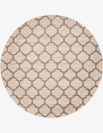 10' x 10' Lattice Round Rug
