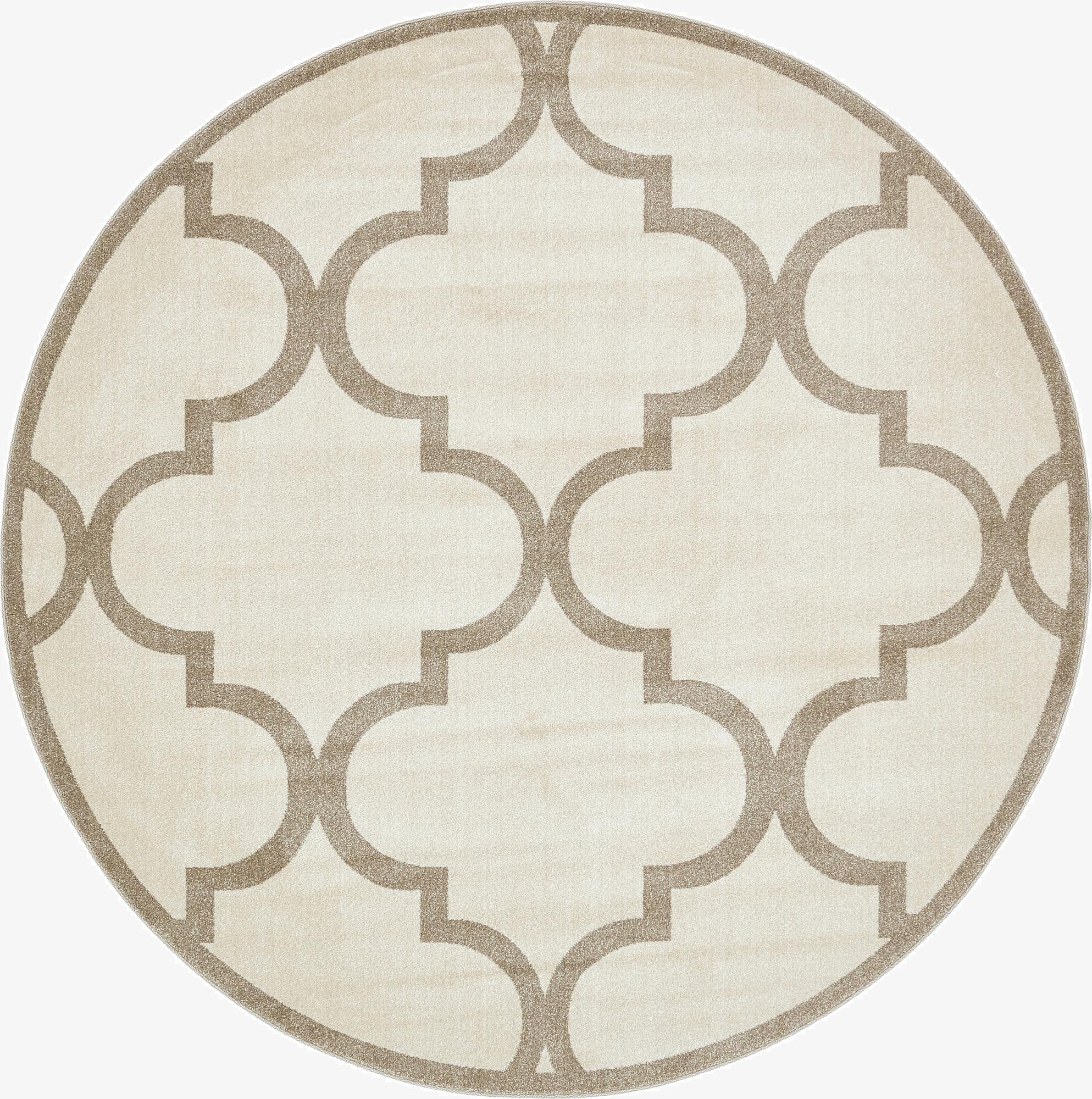 8' x 8' Trellis Round Rug