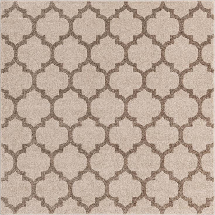Detail image of 6' x 6' Lattice Square Rug